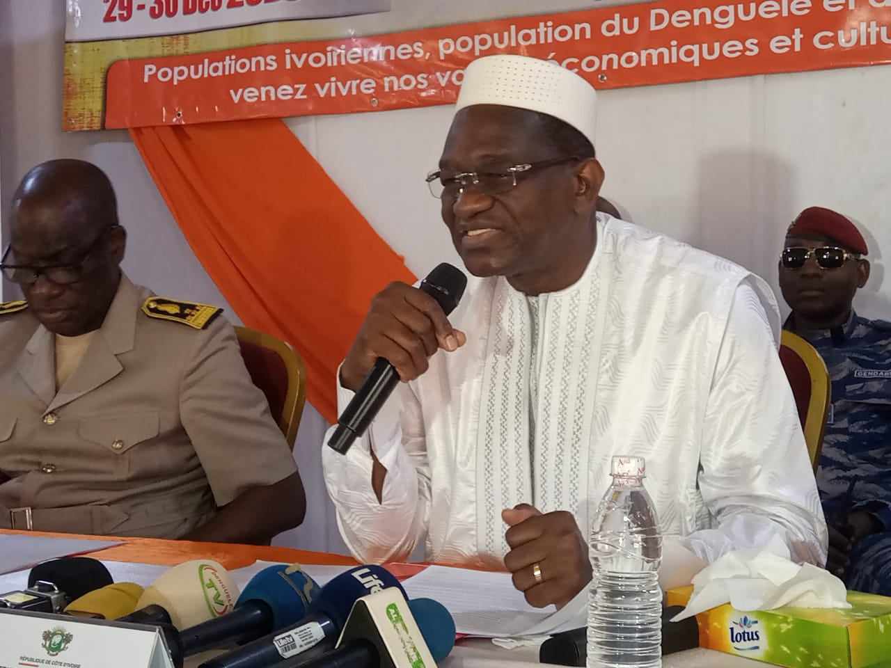 Odienné: Le ministre-gouverneur Gaoussou Touré promet des tonnes de riz avec le projet Riz Denguélé