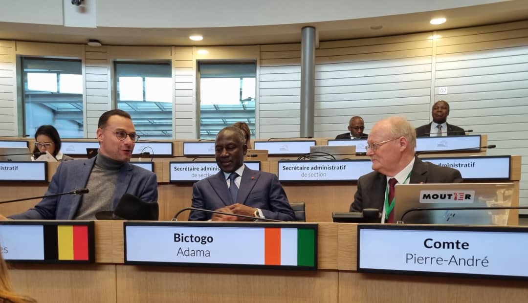 Bruxelles: Adama Bictogo représente la Côte d'Ivoire à la réunion du Bureau de l’Assemblée Parlementaire de la Francophonie