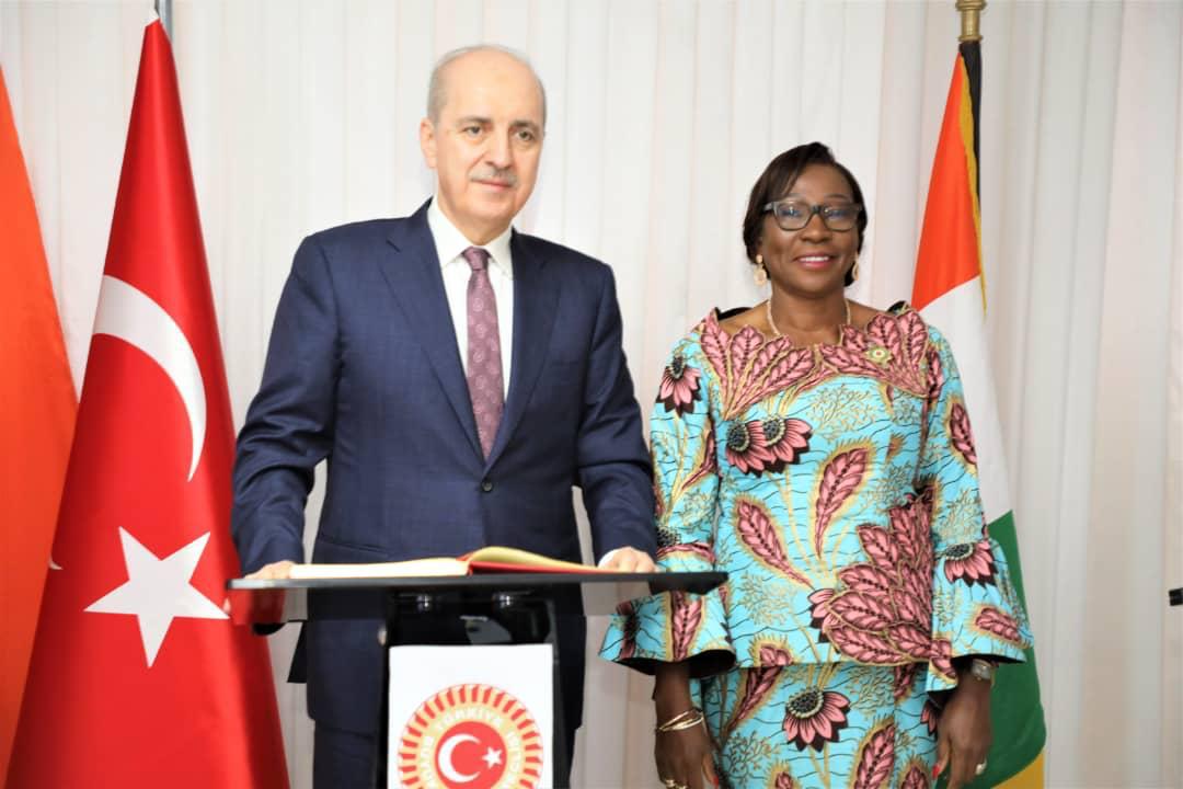 Kandia Camara et le président de la grande Assemblée nationale de Turquie revisitent l'état de la coopération entre la Côte d'Ivoire et Türkiye