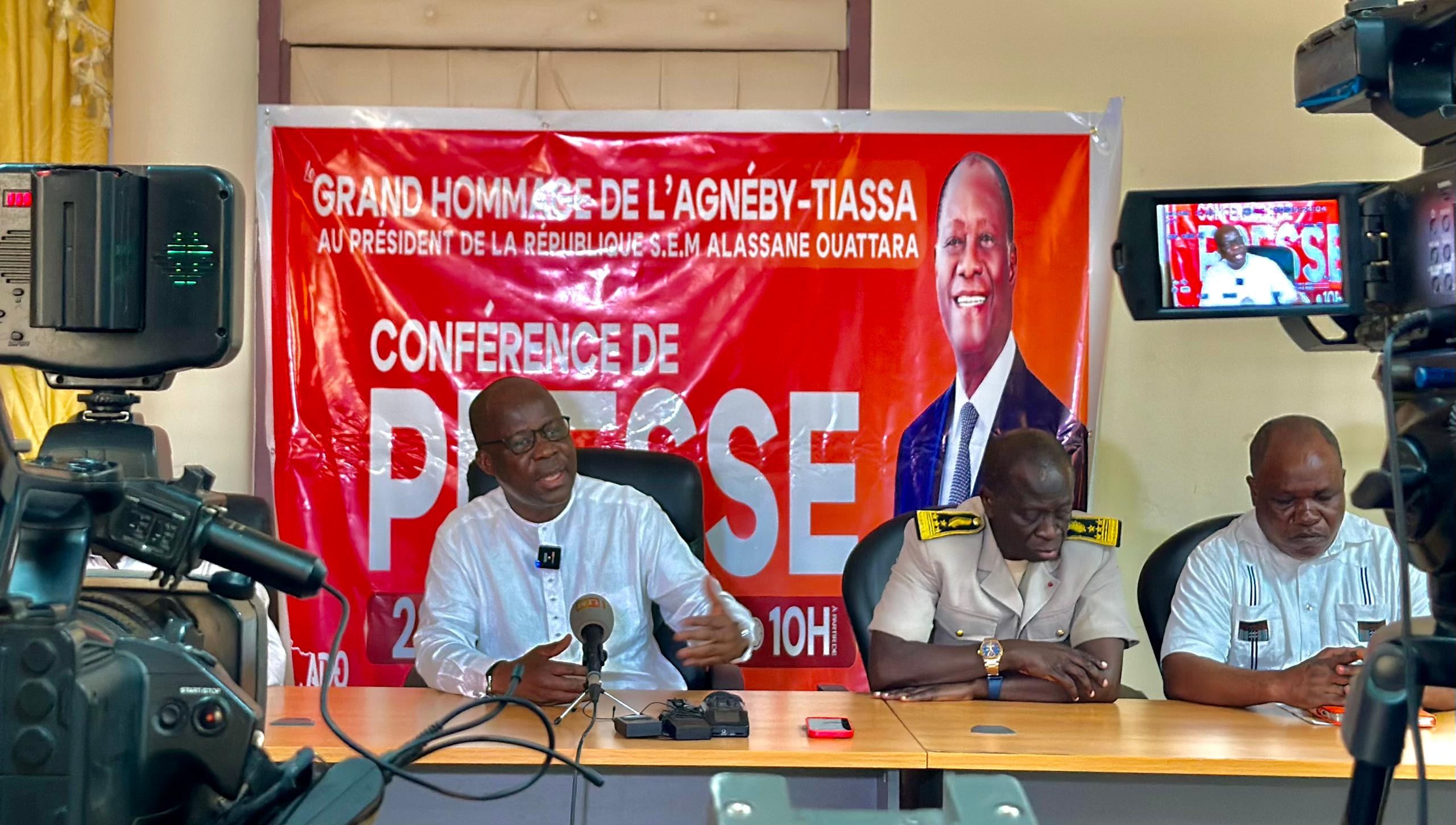 Hommage de l’Agnéby-Tiassa au président Alassane Ouattara le samedi 04 mai à Agboville: Le ministre Dimba Pierre boucle tout