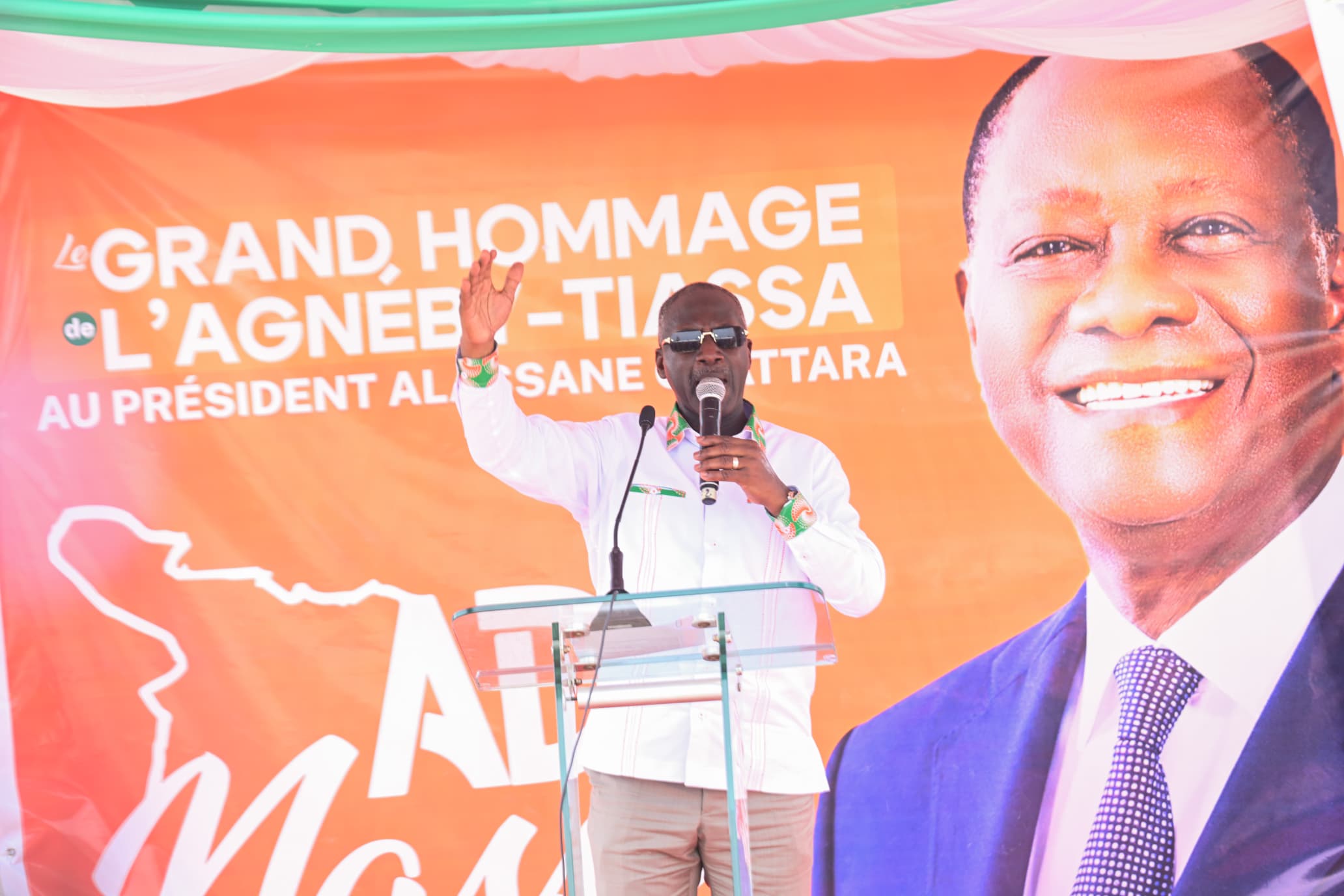 Adama Bictogo depuis Agboville: "En plus d’être la boussole de l’Agnéby-Tiassa, Ouattara demeure l’homme des espérances, l’homme de l’espoir"