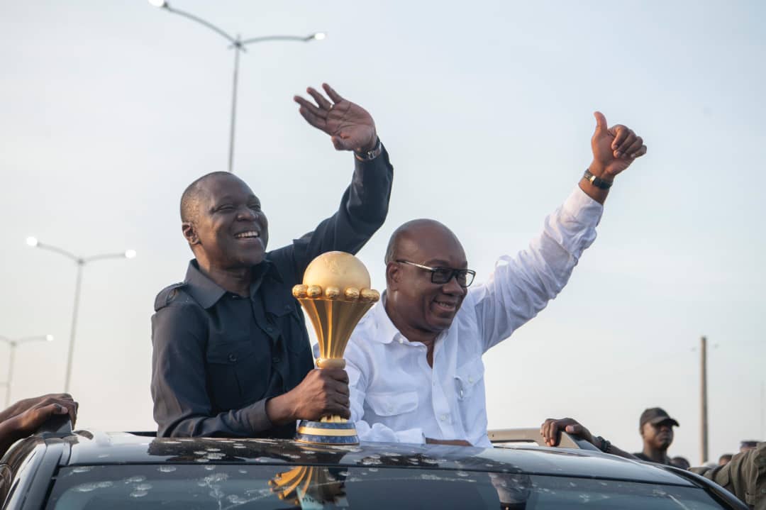 Idriss Diallo "remet" le trophée de la CAN aux populations de Bouaké