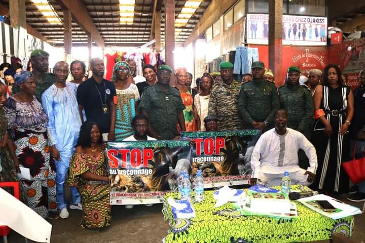 Des acteurs des marchés d’Adjamé et de Yopougon sensibilisés sur la lutte contre le braconnage et le trafic illégal des espèces sauvages