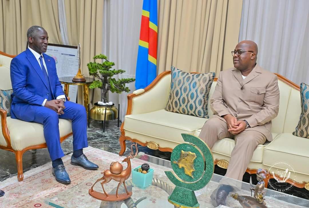 Reçu par le Président Félix Tshisekedi, Adama Bictogo: "Nous sommes venus témoigner au Président Tshisekedi toute l’affection fraternelle du Président Ouattara..."