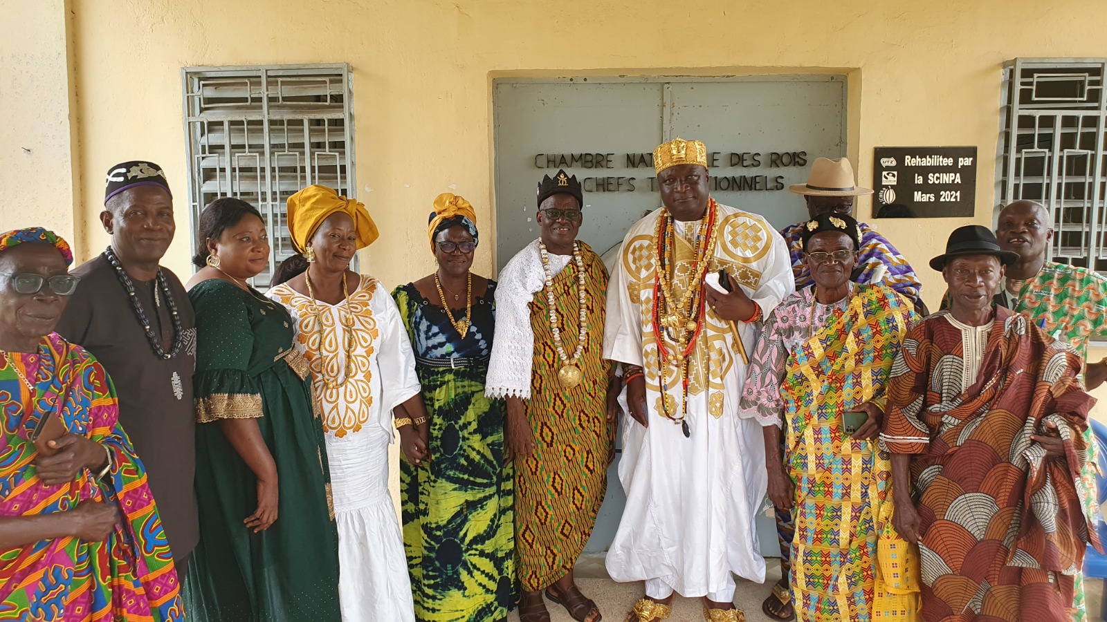 En séjour en Côte d’Ivoire, Sa Majesté le roi Dadah Ganfon Gbaguidi XV reçu à Agboville par Nanan N'DORI Joseph