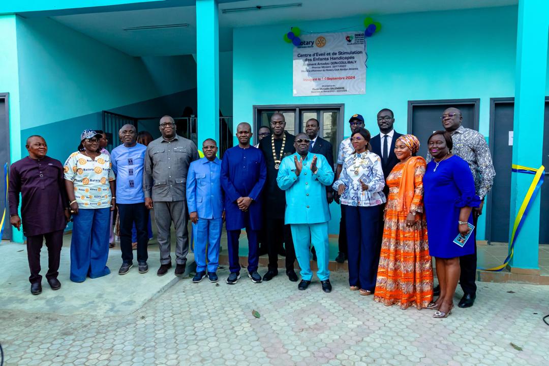 Ibrahim Magassa et le Rotary club d'Abidjan offrent un centre d'éveil aux handicapés à Yopougon