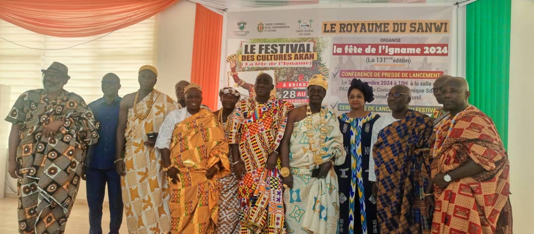 Festival des cultures Akan ou la fête des ignames du royaume du Sanwi: Tous à Krindjabo du 28 au 30 novembre 2024