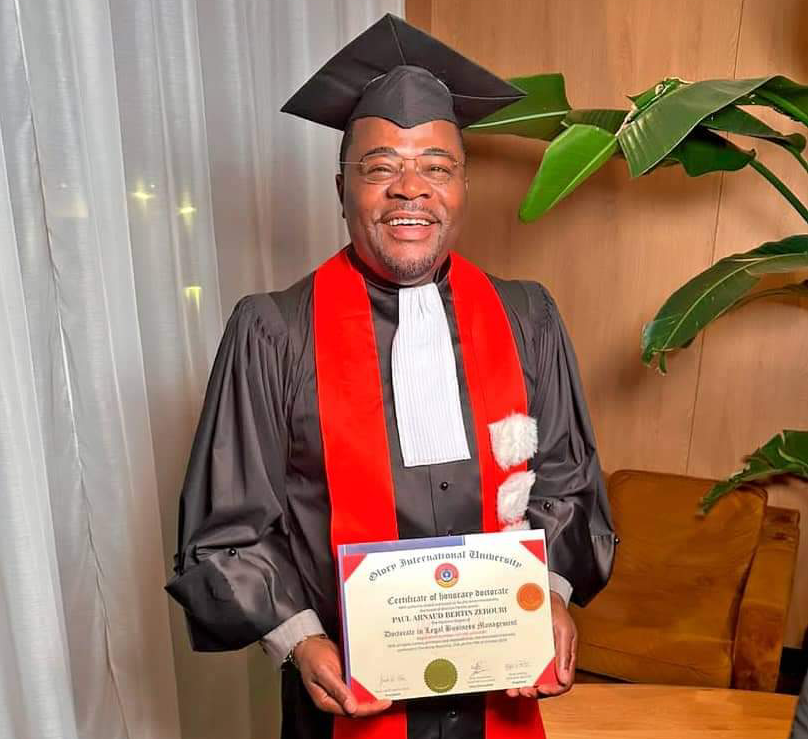 La Côte d'Ivoire honorée à Paris: Le Notaire-Conseil ivoirien, Me Zéhouri Bertin, reçoit le titre de Docteur Honoris Causa