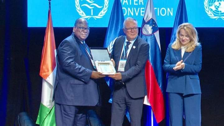 10e session de la réunion des parties de la Convention des Nations Unies sur l’eau : La Côte d’Ivoire célébrée en Slovénie à côté de 02 autres pays africains