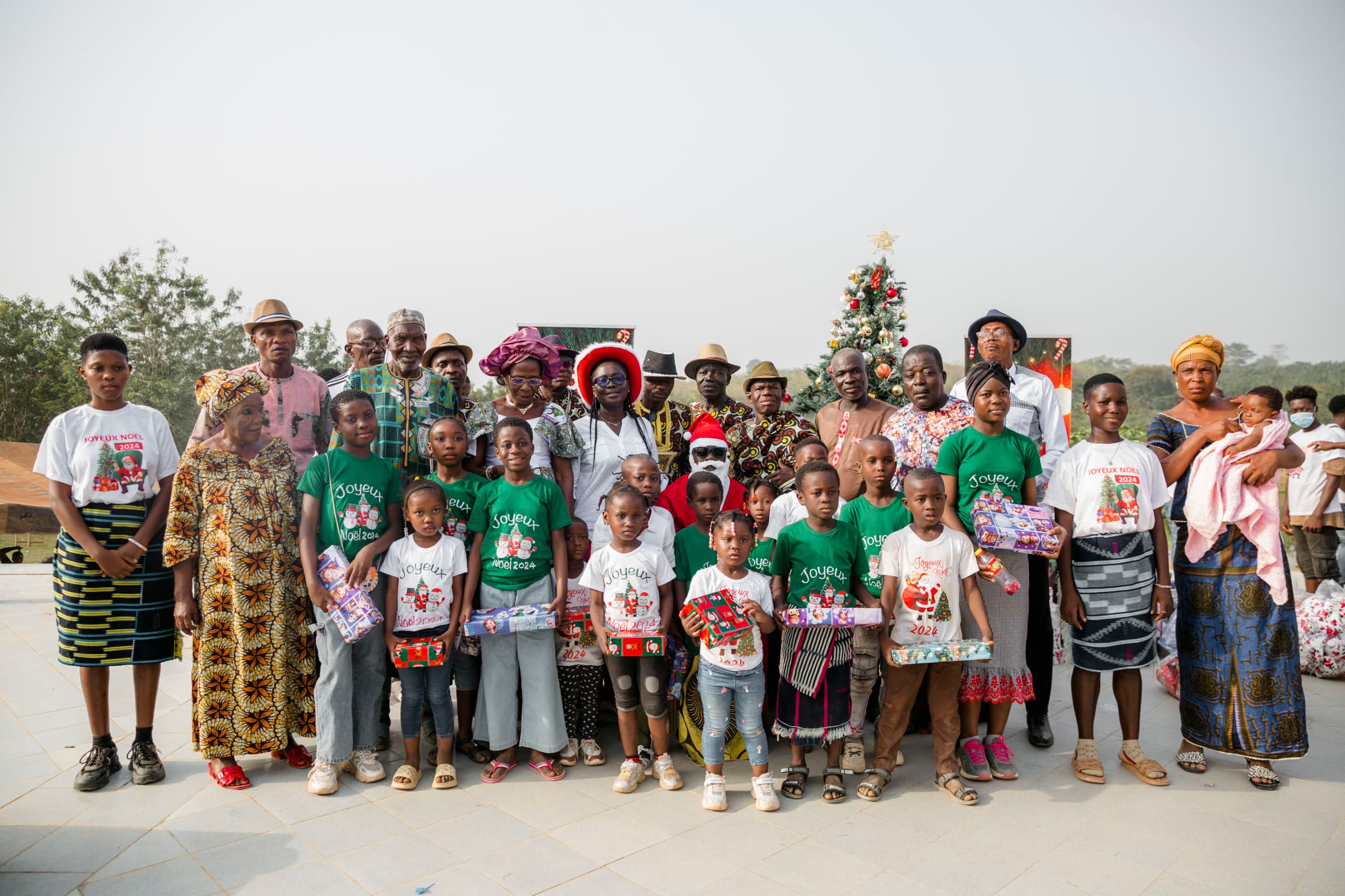 Célébration Noël 2024: Mme Kodjané Clotilde offre un Noël enchanté à 1500 enfants de Kononfla